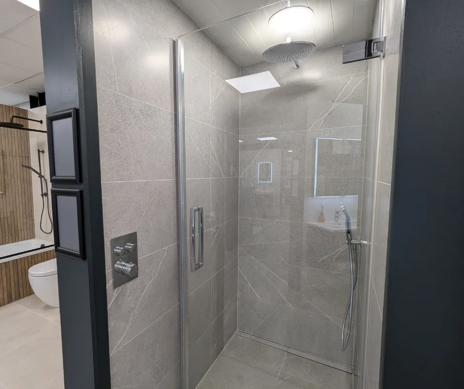 A Modern Shower Space with Sleek Design